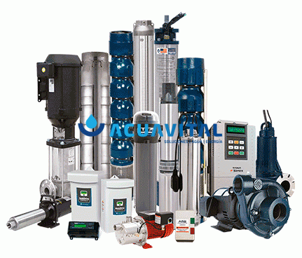 Foto general real del producto Venta y asesoria Sistemas de bombeo de agua, aplicaciones acuavital marca Franklin Electric americana