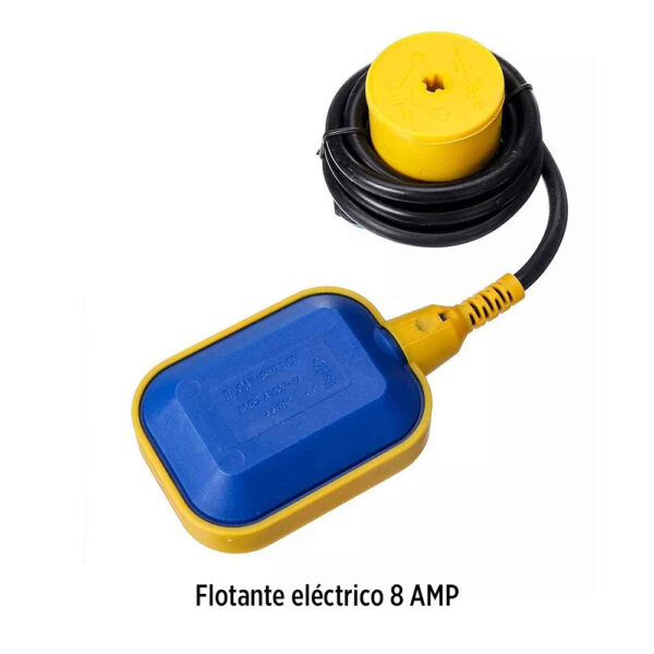 Foto principal real del producto Flotante electrico marca LUISE para aguas blancas con 3 metros de cable 8Amp cubierta de plastico resistente a la corrosion MPN:10200120