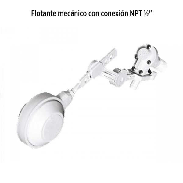 Foto principal real del producto Flotante mec?nico con conexi?n NPT ?". El mecanismo de cierre por su dise?o patentado cierra y abre instant?neamente. Elimina los defectos de los flotantes mec?nicos de boya como e MPN:10700050