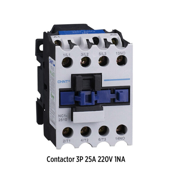 Foto principal real del producto NC1-2510M7 contactor 3P 25A 220V 1NA MPN:20000120