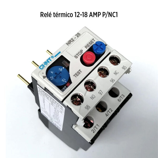 Foto principal real del producto NR2-25 rele termico 12-18 AMP P/NC1 MPN:20400110