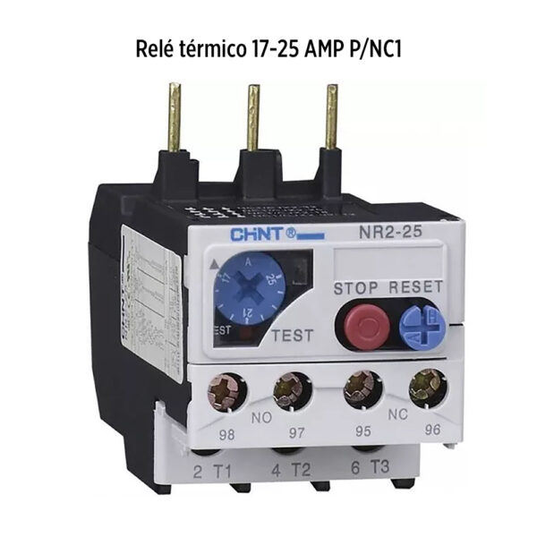 Foto principal real del producto NR2-25 rele termico 17-25 AMP P/NC1 MPN:20400120