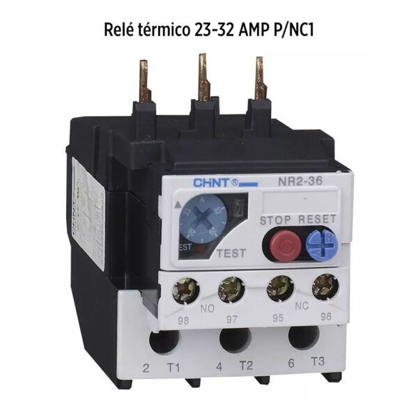 Foto principal real del producto NR2-36 rele termico 23-32 AMP P/NC1 MPN:20400130