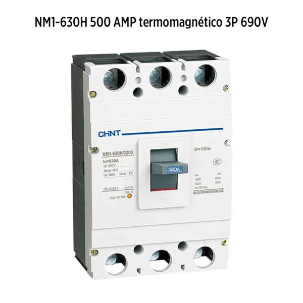 Foto principal real del producto NM1-630H500AMP termomagnetico 3p 690V MPN:21000370