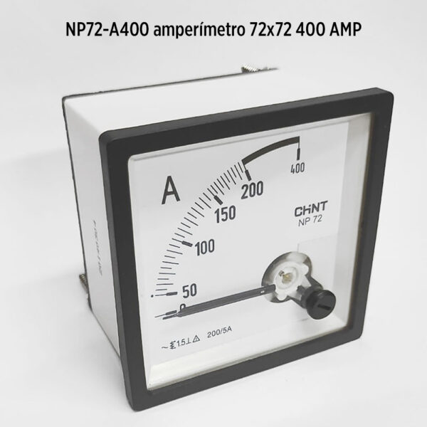 Foto principal real del producto NP72-A400 amperimetro 72x72 400AMP MPN:21400060