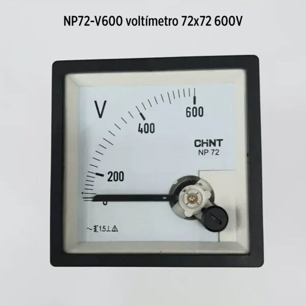 Foto principal real del producto NP72-V600 voltimetro 72x72 600V MPN:21400240