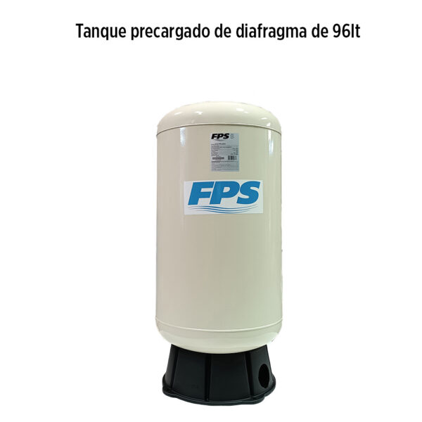 Foto principal real del producto Tanque precargado de diafragma de 96lt, Vertical en hierro, asiento del tanque en plastico Franklin Electric CD: MPN:313017101