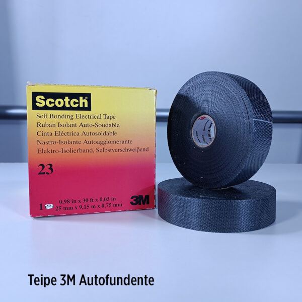 Foto principal real del producto Teipe 3M autofundente codigo 23, rollo de 1 plg de ancho x 30 pies de longitud MPN:3M 23