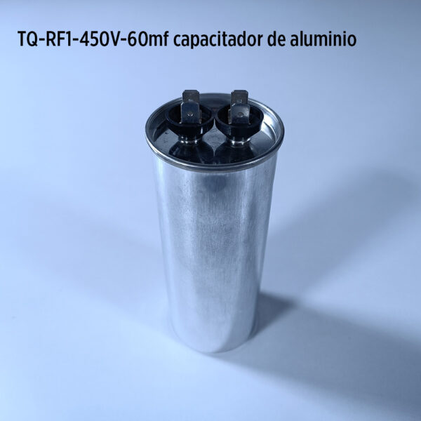 Foto principal real del producto Capacitador de aluminio 60mfd 450V permanente MPN:41100110