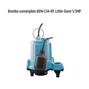 Foto principal real del producto Bomba sumergible 50GPM para aguas residuales en hierro fundido marca Little Giant 6EN-CIA-RF 1/3Hp 115V 1Ph 50GPM DDO CD: MPN:506620