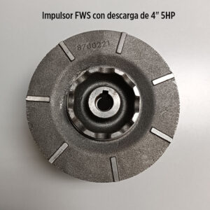 Foto principal real del producto Impulsor p/bomba FWS con descarga de 4" 5HP MPN:8700221401A