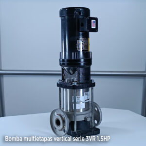Foto principal real del producto Bomba centrifuga vertical multietapas de superficie de 1.5HP 230/460V Trif?sico Qnom:12GPM, Hest:106PSI, ?Conexion:Bridada 1.25?x 1.25? 4ETA SERIE VR 1-3 marca Franklin Electric CD MPN:9145200304
