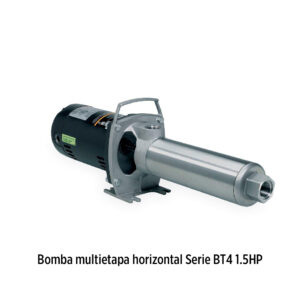 Foto principal real del producto Bomba multietapa horizontal en acero inoxidable Serie BT4 1.5HP 10GPM@173PSI 115/230V Monof?sico 15ETA Succ/Desc:1x1" marca Franklin Electric Pmax271PSI, para osmosis inversa, lava MPN:95831025