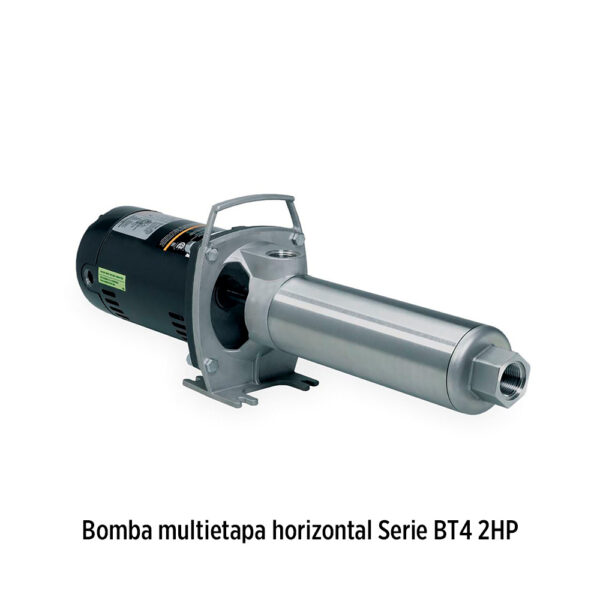 Foto principal real del producto Bomba multietapa horizontal en acero inoxidable Serie BT4 2HP 10GPM@206PSI 115/230V Monof?sico 18ETA Succ/Desc:1x1" marca Franklin Electric Pmax327PSI, para osmosis inversa, lavado MPN:95831030
