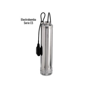 Foto principal real del producto Electrobomba sumergible con succion inferior Serie CS en acero inoxidable Qnom:12GPM@36m 1 HP Qmax24GPM@20m 230V 1PH 3ETA Ext:5" Desc:1,25" Con flotador electrico, marca Franklin E MPN:96150012011