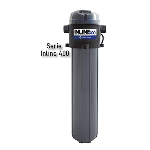 Foto principal real del producto Bomba booster inline 400 1PH 1/3HP 115V embutida en PVC decorativo robusto incluye controlador automatizado y protecciones integradas CD: MPN:92061501