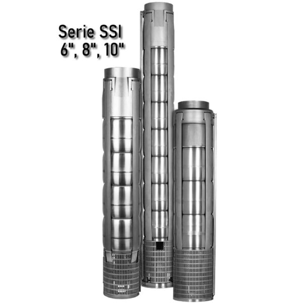 Foto principal real del producto Cuerpo de bomba (sin motor) para pozo Qnom:85GPM 1HP 85SSI01F66-0143, Hest:10m DiaExt:6" DiamDesc:3" plg, Etapas: 1, Serie SSI - 6" Qmax:110GPM Qmin: 66GPM 1.2HPmax, Hmax: 12m Hmin MPN:616150101040082