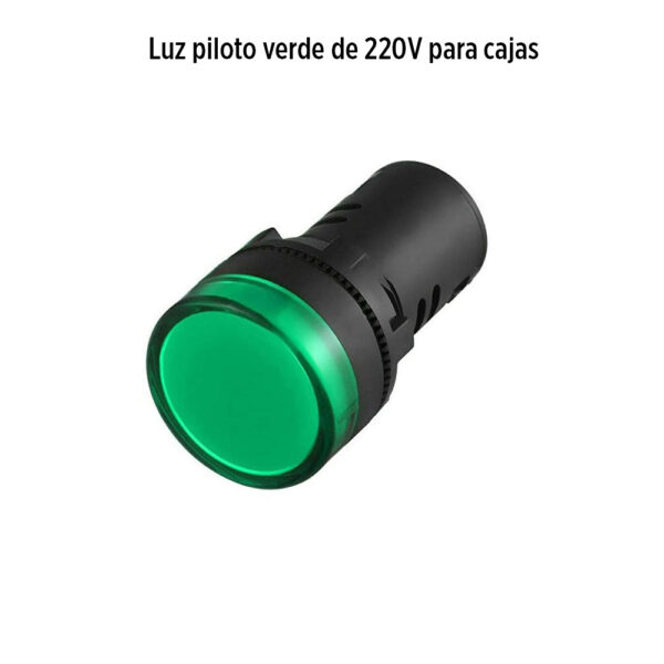 Foto principal real del producto Luz piloto verde de 220V para cajas MPN:C320MSL2B