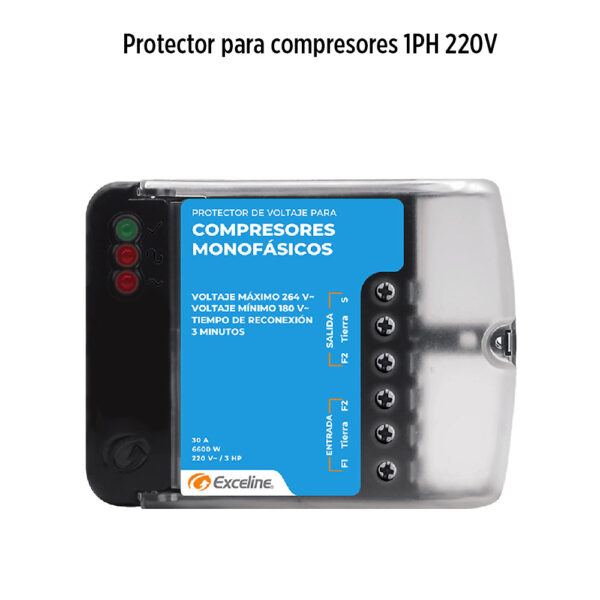 Foto principal real del producto Protector para compresores 1PH 220V MPN:GSM-RF220B/3