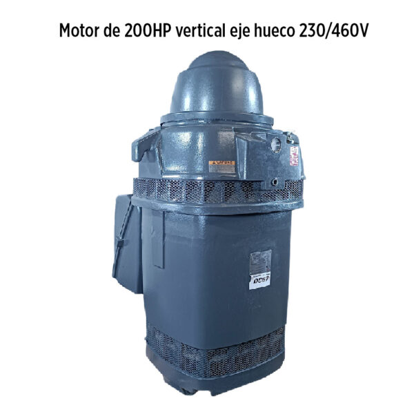 Foto principal real del producto Motor de 200HP vertical eje hueco 230/460V trifasico 1800 RPM marca US Motors Nidec MPN:H0200S2RLG
