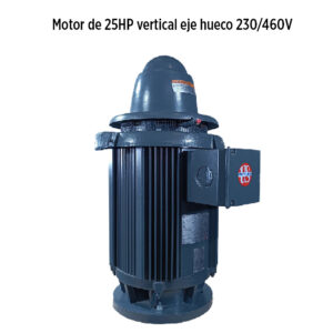 Foto principal real del producto Motor de 25HP vertical eje hueco 230/460V trifasico 1800 RPM marca US Motors Nidec MPN:H025S2RLF