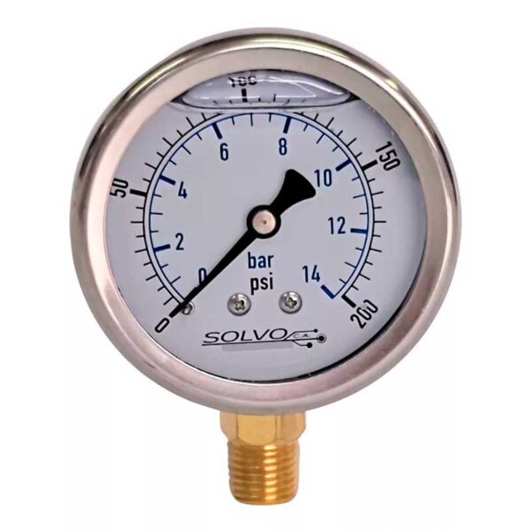 Foto principal real del producto Manometro 200psi  dial 2 5in Cell Pass MAN-200