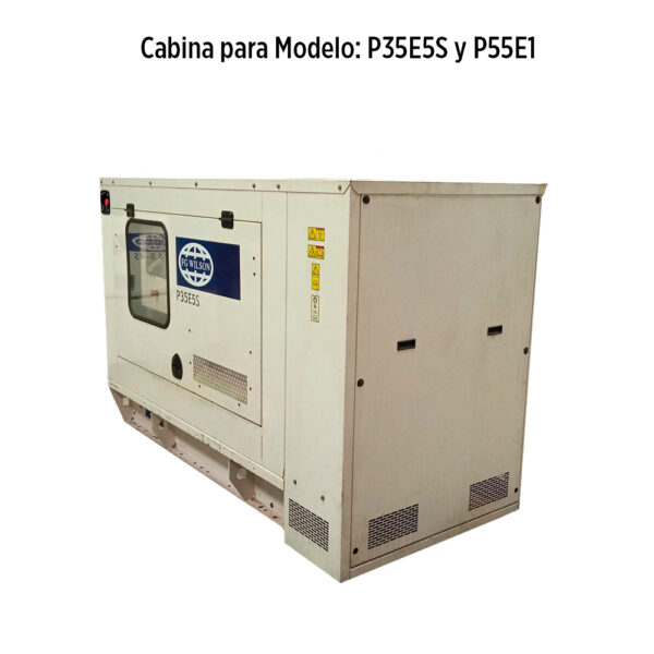 Foto real de la Etiqueta de caja Generador a gasoil 40KW FGWilson P35E5S SA