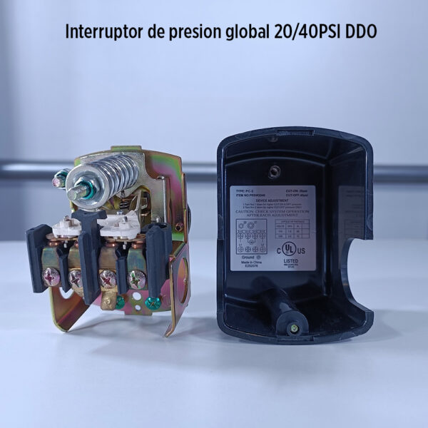 Foto principal real del producto Presostato 20/40PSI GLOBAL CD: MPN:PRSW2040