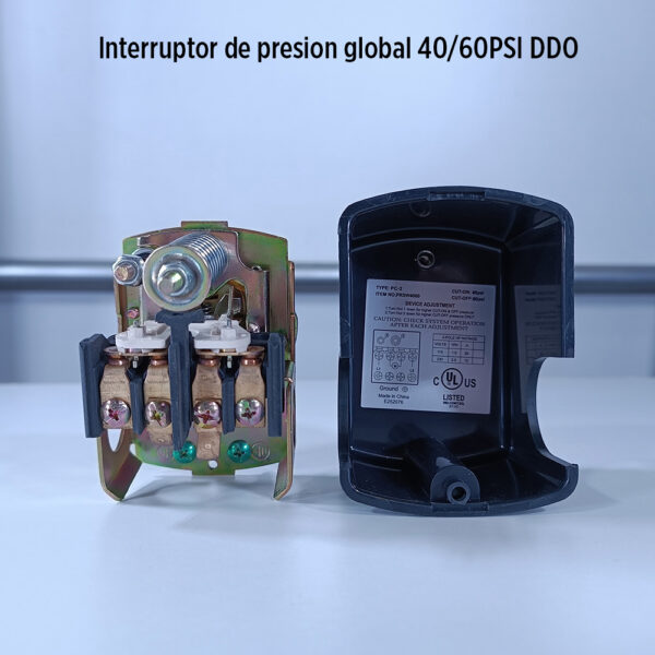 Foto principal real del producto Presostato 40/60PSI GLOBAL CD: MPN:PRSW4060
