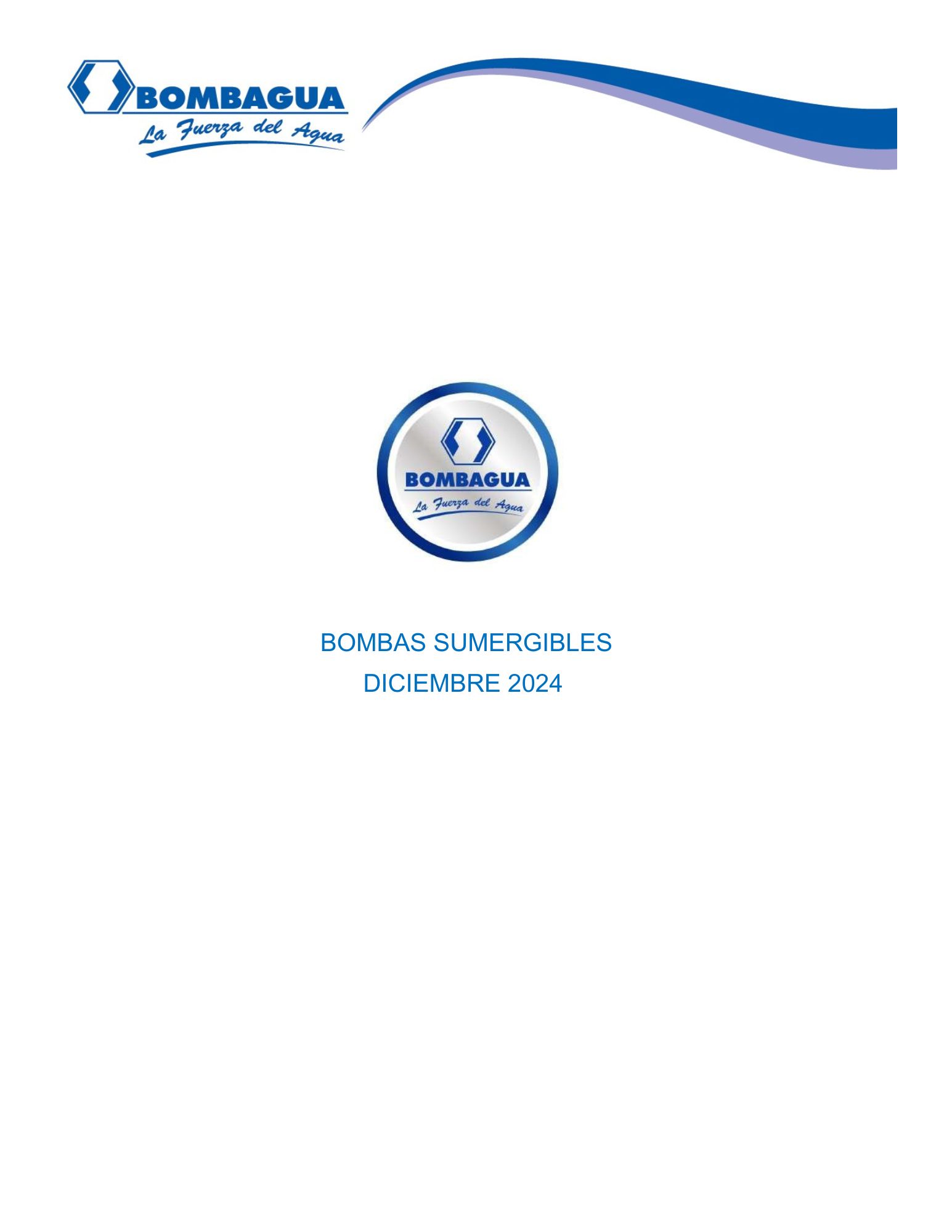 Bombas sumergibles Bombagua 2024