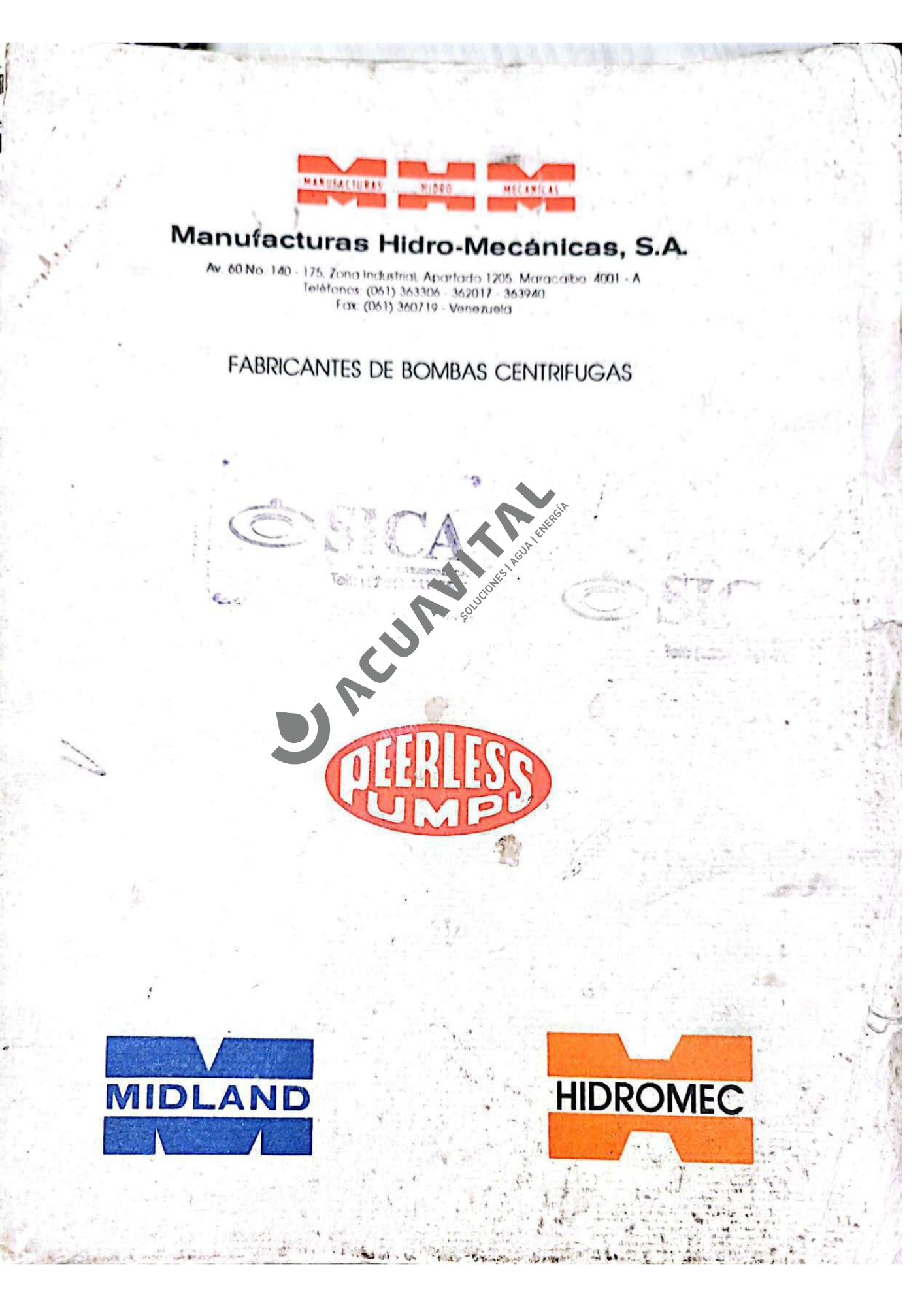 Curvas y Datos Tècnicos Peerless Pump Fluidyne Midland Versajet e Hidromec