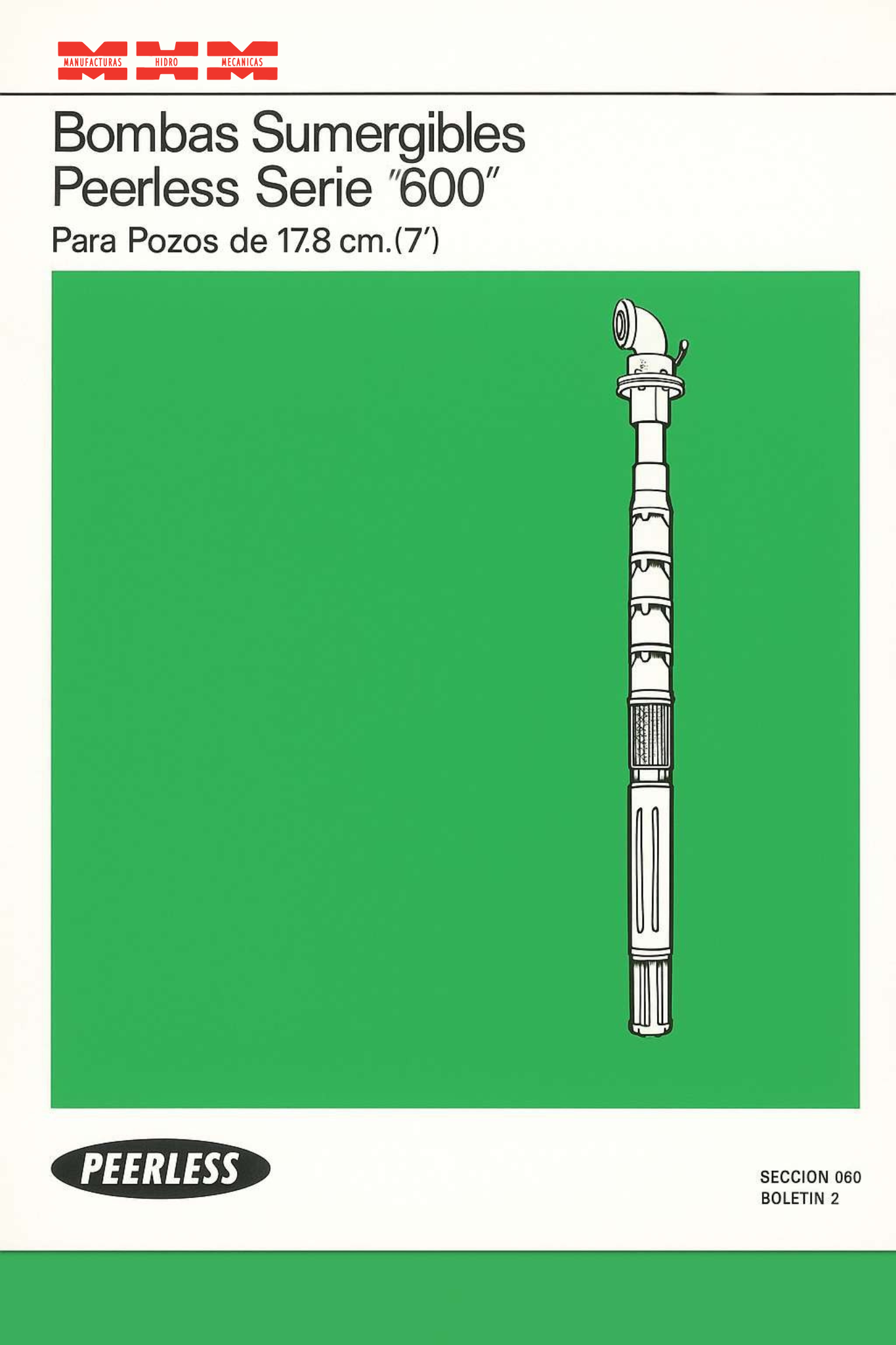 Folleto Bombas sumergibles Peerless serie 600