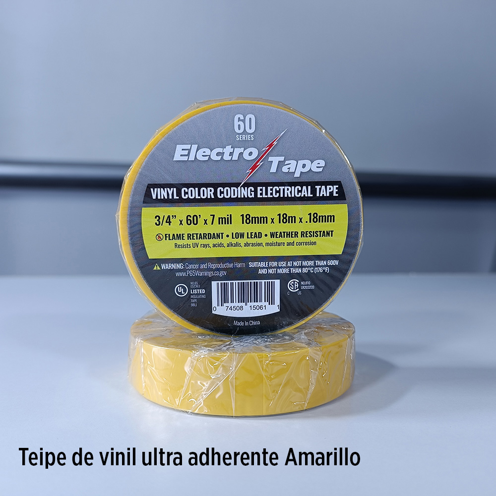 Teipe Electrico amarill 0 75in AVpro 15061-0100Y
