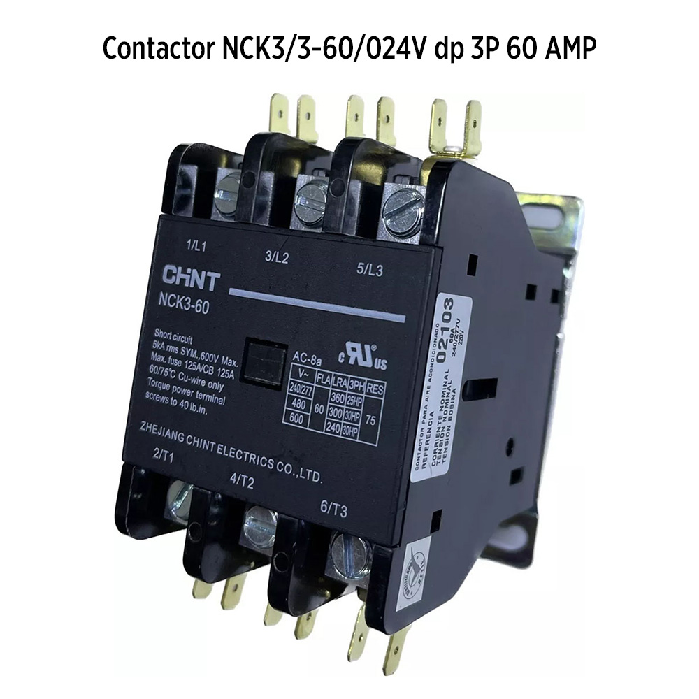 Contactor electrico 60Amp CHINT 20200160