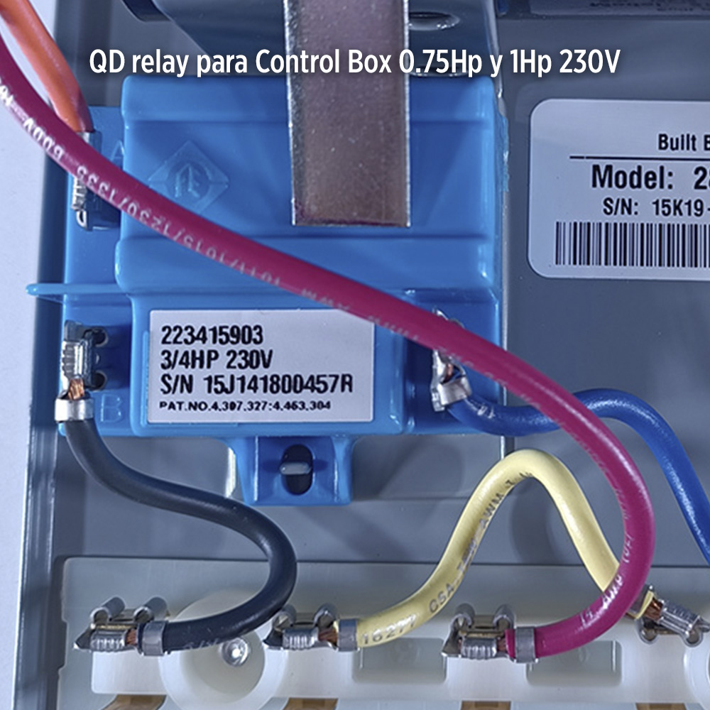 Qd Relay motor sumergi 0 75hp Franklin 223415903