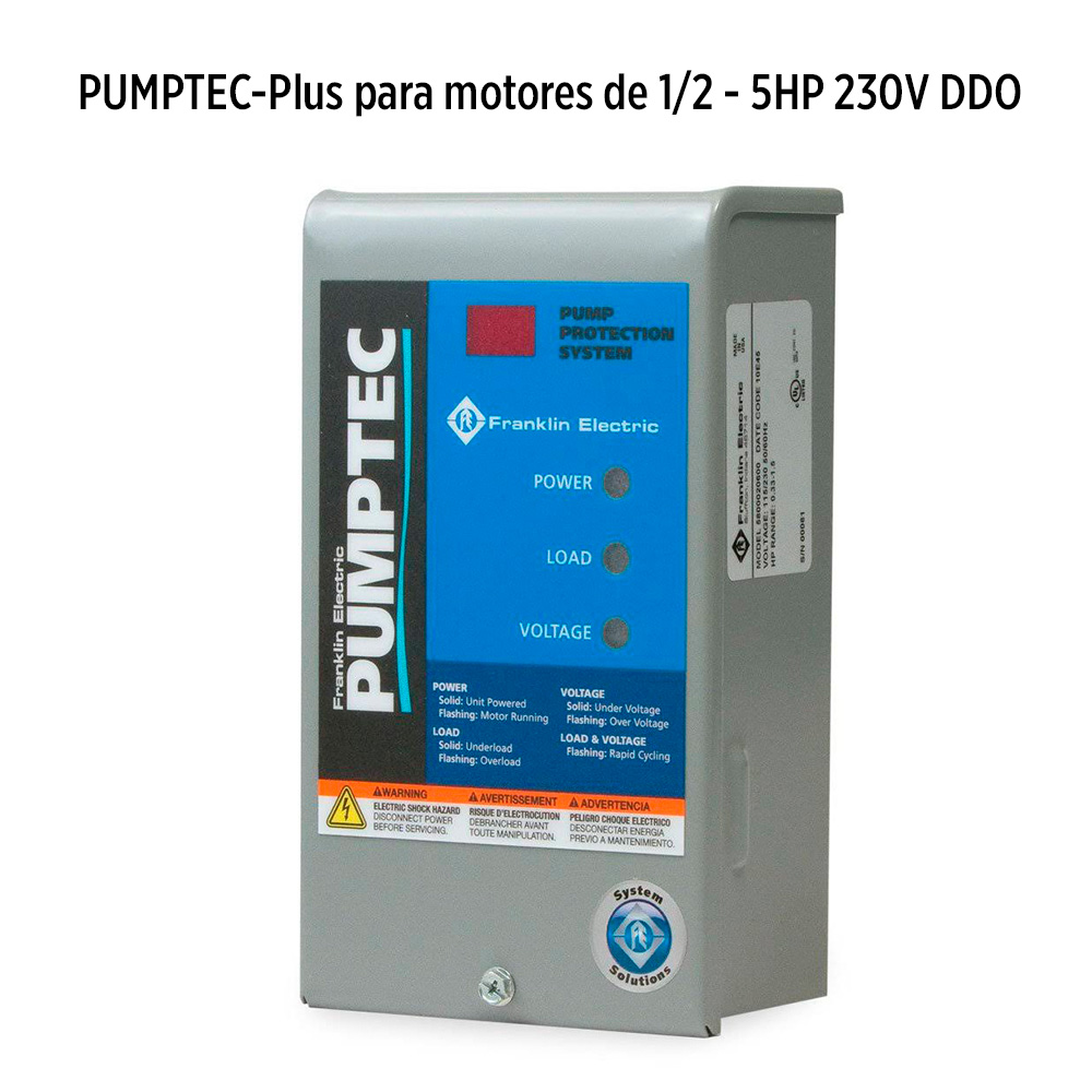 Protector para bomba 0 5-5hp Franklin 5800020600