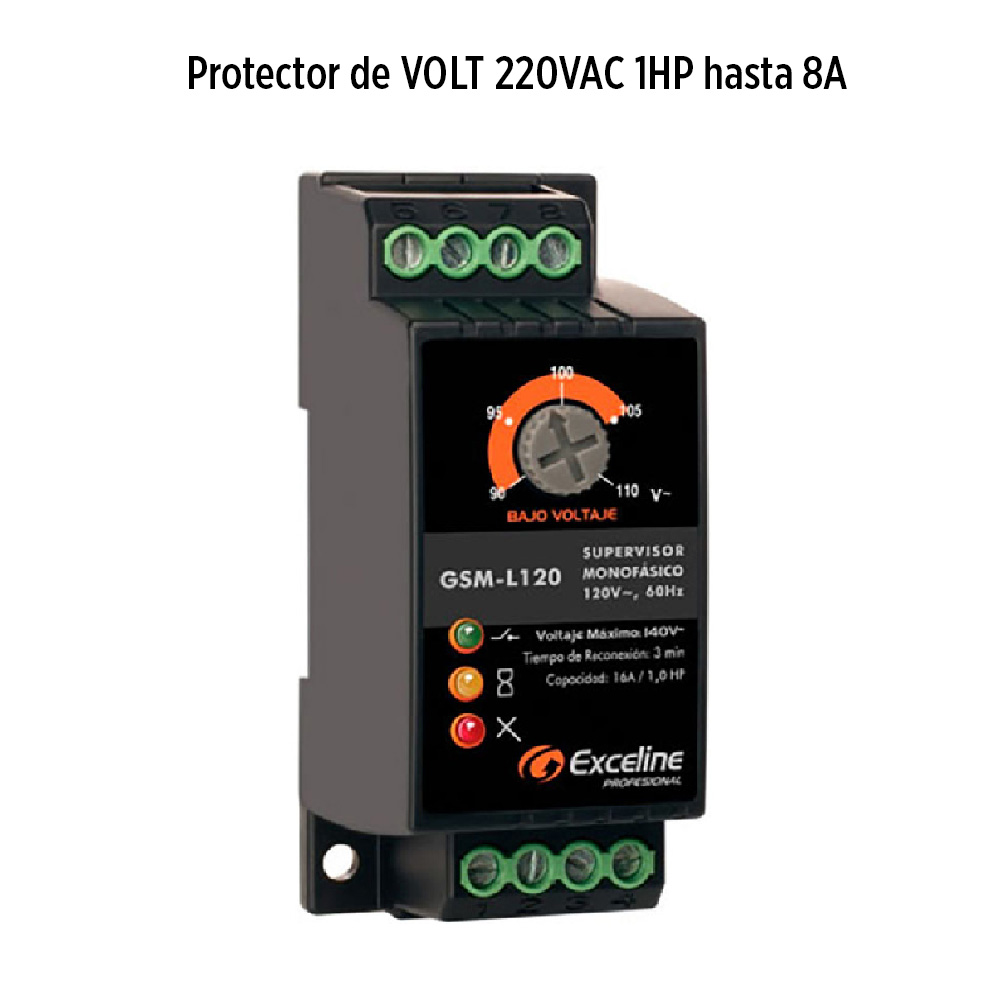 Protector voltaje bomba 220V Exceline GSM-L220