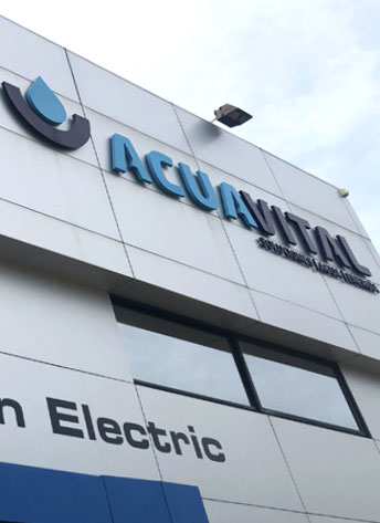 Nosotros acuavital. Imagen de fachada empresa acuavital en maracaibo